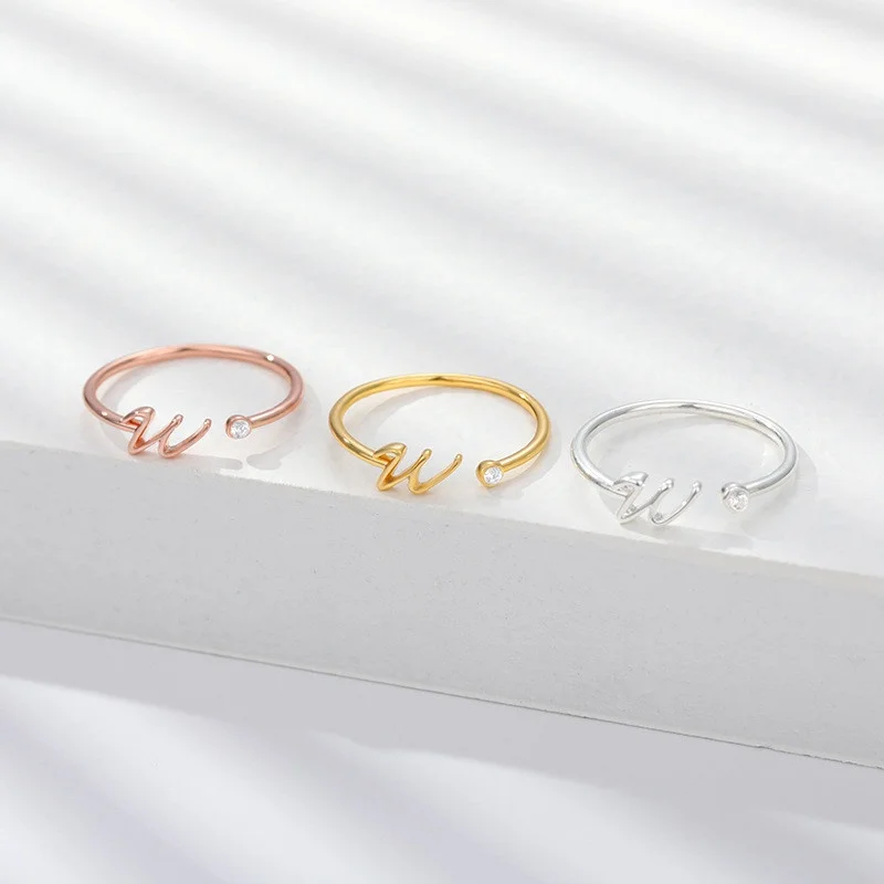 Steel Wedding Ring Women Tiny Gold Sliver Color Couple rings 2022 Trendy A-Z Initial Rings Stainless Jewelry Accessories Gift
Steel Wedding Ring Women Tiny Gold Sliver Color Couple rings 2022 Trendy A-Z Initial Rings Stainless Jewelry Accessories Gift