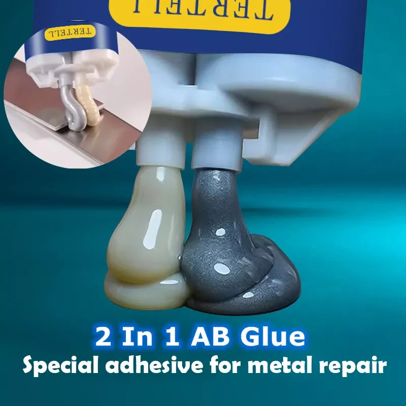 

50g/100g Metal Repair Paste 2 In1 Industrial A&B Caster Glue Heat Resistant Sealant Cold Weld Strong Defect Repair Agent Glu