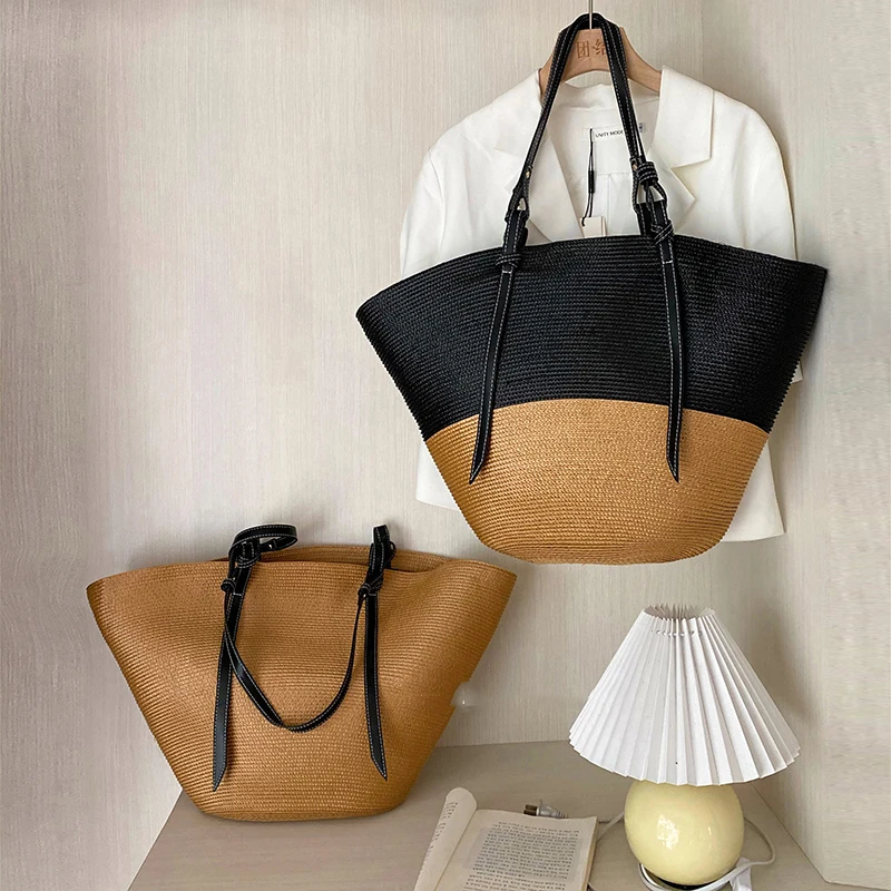 Super Large Capacity Commuter Tote Bag High-end One-shoulder Woven Ladies Hand Bags Seaside Vacation Straw Bag Women
Super Large Capacity Commuter Tote Bag High-end One-shoulder Woven Ladies Hand Bags Seaside Vacation Straw Bag Women