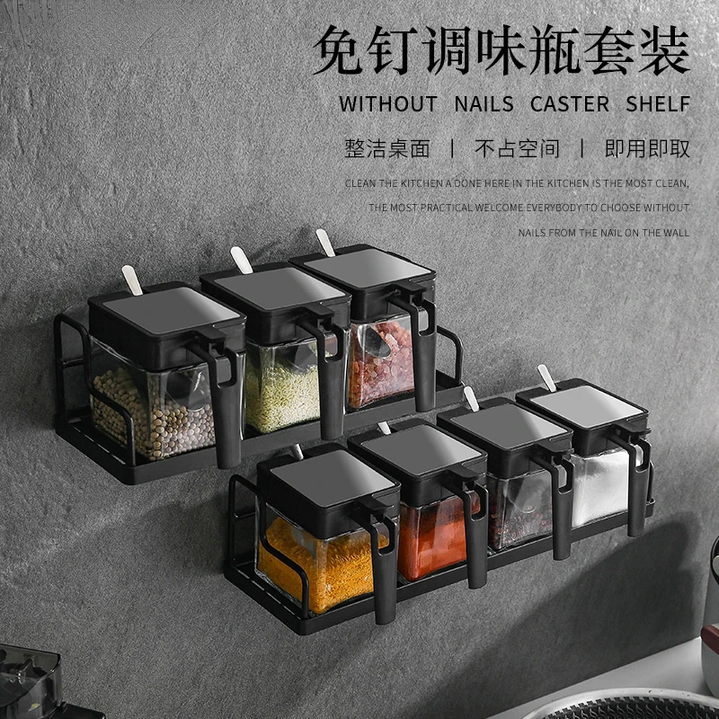 Wall Mounted Seasoning Box Set Household Combined Kitchen Storage Box Jar Seasoning Bottle Msg Salt Shaker Jar Household Storage
Wall Mounted Seasoning Box Set Household Combined Kitchen Storage Box Jar Seasoning Bottle Msg Salt Shaker Jar Household Storage