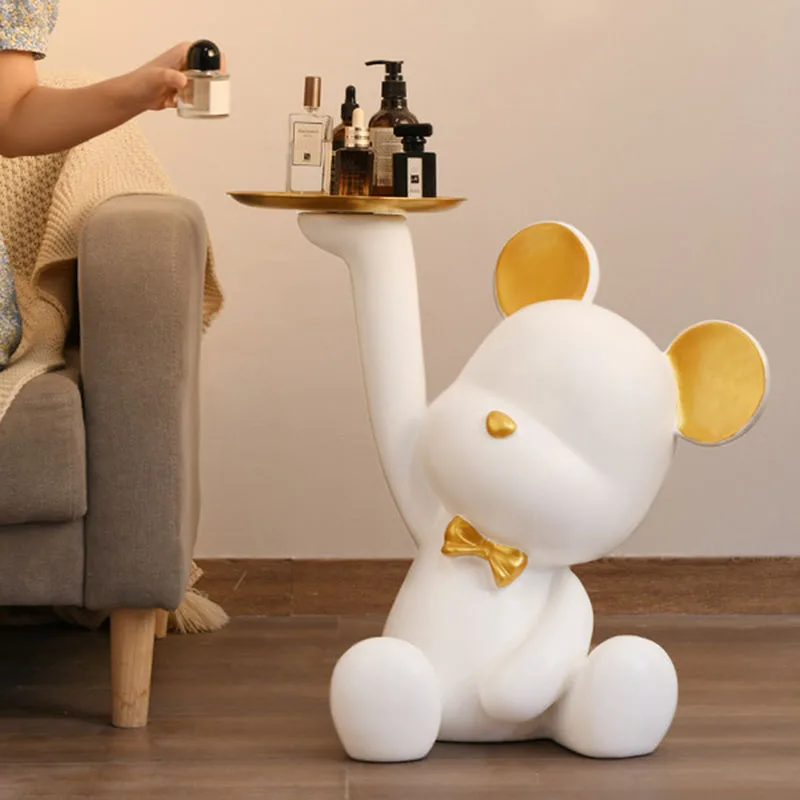 Home Decor Lovely Bear Figurine Nordic Room Accessories Large Landing Ornaments Interior Decoration Tray Sculptures Statue Gift
Home Decor Lovely Bear Figurine Nordic Room Accessories Large Landing Ornaments Interior Decoration Tray Sculptures Statue Gift