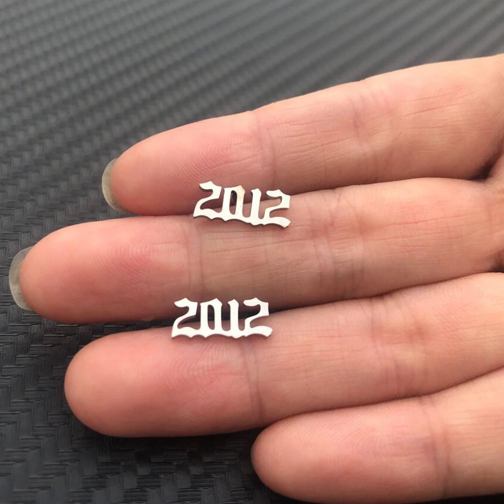 1 Pair Year Number Stud Earrings Jewelry For Women Men Personalize Earrings1980 To 2019 Birthday Gift Stainless Steel Jewelry
1 Pair Year Number Stud Earrings Jewelry For Women Men Personalize Earrings1980 To 2019 Birthday Gift Stainless Steel Jewelry