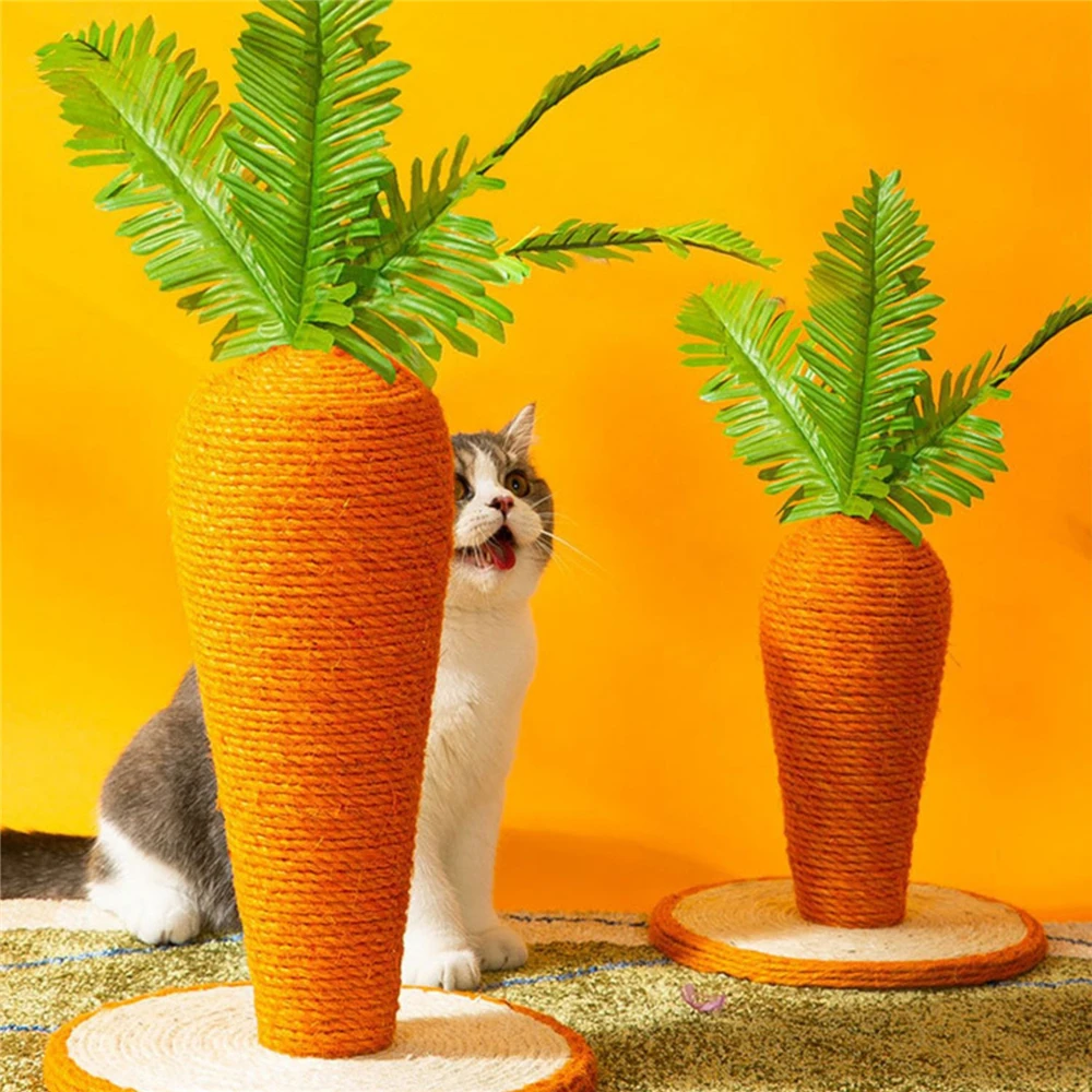 Carrot Shaped Cat Scratcher Climbing Post Scrapers Tree Tower Sisal Scratcher Rope Scratch Cat Toy Kittens Sisal Scratch Pole 
Carrot Shaped Cat Scratcher Climbing Post Scrapers Tree Tower Sisal Scratcher Rope Scratch Cat Toy Kittens Sisal Scratch Pole