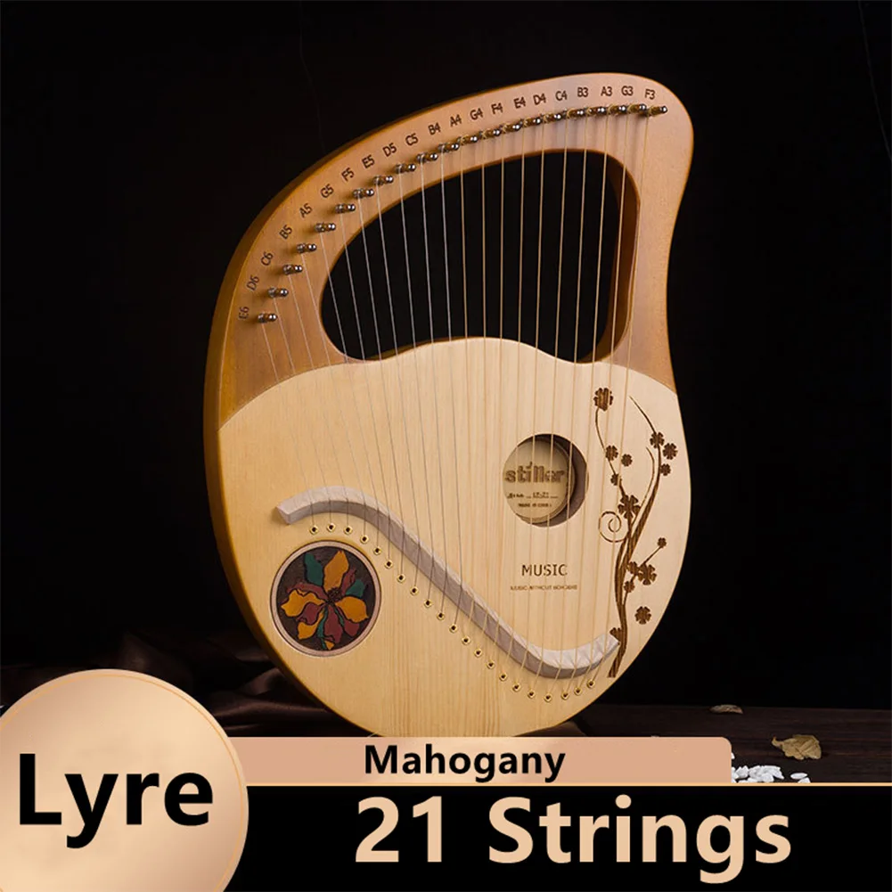 21 струна Lyre Harp красное дерево музыкальный инструмент с запасными струнами тюнинг гаечный ключ музыкальный инструмент для начинающих Новин...
21 струна Lyre Harp красное дерево музыкальный инструмент с запасными струнами тюнинг гаечный ключ музыкальный инструмент для начинающих Новин...