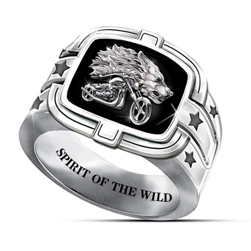 Business Domineering Wolf Head Rings for Men Fashion Motorcycle Ring Stainless Steel Punk Viking Rings Mens Jewellery Anillos
Business Domineering Wolf Head Rings for Men Fashion Motorcycle Ring Stainless Steel Punk Viking Rings Mens Jewellery Anillos