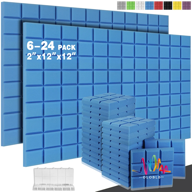 Wall Soundproofing 6/12/24pcs Acoustic Foam Panels With Beveled Edge 9 Block Tiles Sound Insulation Absorbing Soundproof Foam
Wall Soundproofing 6/12/24pcs Acoustic Foam Panels With Beveled Edge 9 Block Tiles Sound Insulation Absorbing Soundproof Foam