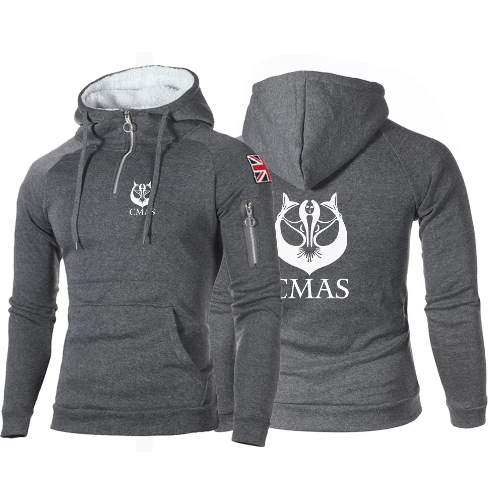 2022 Men Scuba Diving CMAS Logo Print Fashion Cotton Hoodies Autumn Sports Fitness Jacket Chest Vertical Zipper Sweatshirts Top
2022 Men Scuba Diving CMAS Logo Print Fashion Cotton Hoodies Autumn Sports Fitness Jacket Chest Vertical Zipper Sweatshirts Top