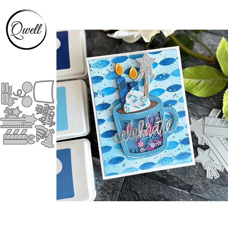 QWELL Birthday Mug Cake Large Candle Dies Balloon Star Wand Celebrated Additions Cutting Dies for DIY Scrapbooking 2023 Hot Sale
QWELL Birthday Mug Cake Large Candle Dies Balloon Star Wand Celebrated Additions Cutting Dies for DIY Scrapbooking 2023 Hot Sale