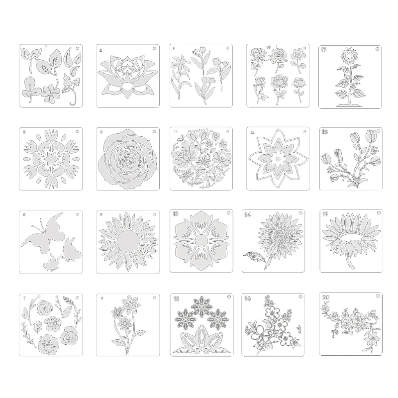 20 Pcs 15cm Mandala Dotting Templates for Stamping Scrapbooking Embossing Wall Painting School Projects DIY Crafts
20 Pcs 15cm Mandala Dotting Templates for Stamping Scrapbooking Embossing Wall Painting School Projects DIY Crafts