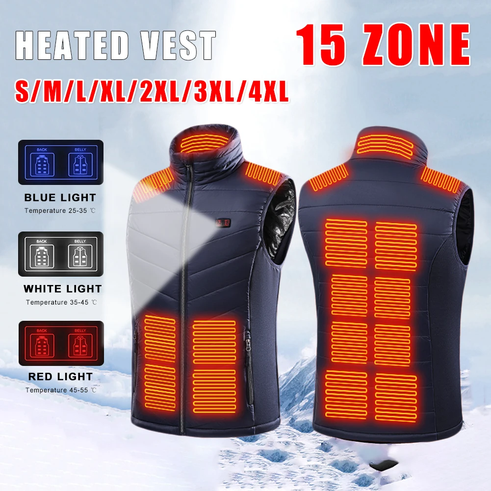 11/13/15 Heating Areas Vest Unisex Heated Jacket Electric Heating Vest Thermal USB Heating Jacket Heated Clothing Winte Vests
11/13/15 Heating Areas Vest Unisex Heated Jacket Electric Heating Vest Thermal USB Heating Jacket Heated Clothing Winte Vests