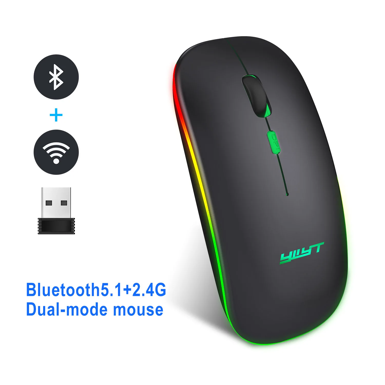 Беспроводная мышь, Bluetooth перезаряжаемая мышь, беспроводная компьютерная Бесшумная мышь, эргономичная мини-мышь, USB оптическая мышь для ПК, н...
Беспроводная мышь, Bluetooth перезаряжаемая мышь, беспроводная компьютерная Бесшумная мышь, эргономичная мини-мышь, USB оптическая мышь для ПК, н...