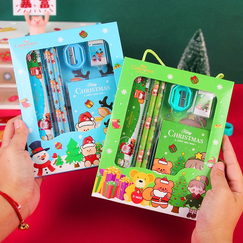 6Pcs/set Christmas Stationery Set Children's Cute Cartoon School Supplies Birthday Gift Children’s Day Kids Stationery Gift Set
6Pcs/set Christmas Stationery Set Children's Cute Cartoon School Supplies Birthday Gift Children’s Day Kids Stationery Gift Set