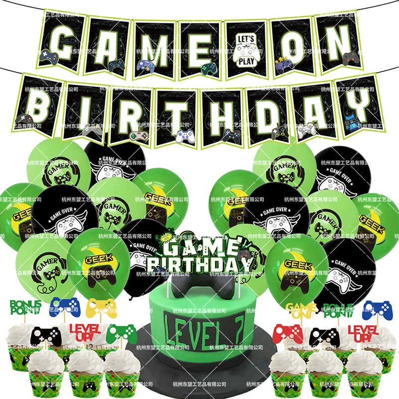 Game Theme Gamepad Birthday Party Decor For Boys Balloons Game On Birthday Banner Cake Topper Funny Birthday Party Supplies Gift
Game Theme Gamepad Birthday Party Decor For Boys Balloons Game On Birthday Banner Cake Topper Funny Birthday Party Supplies Gift