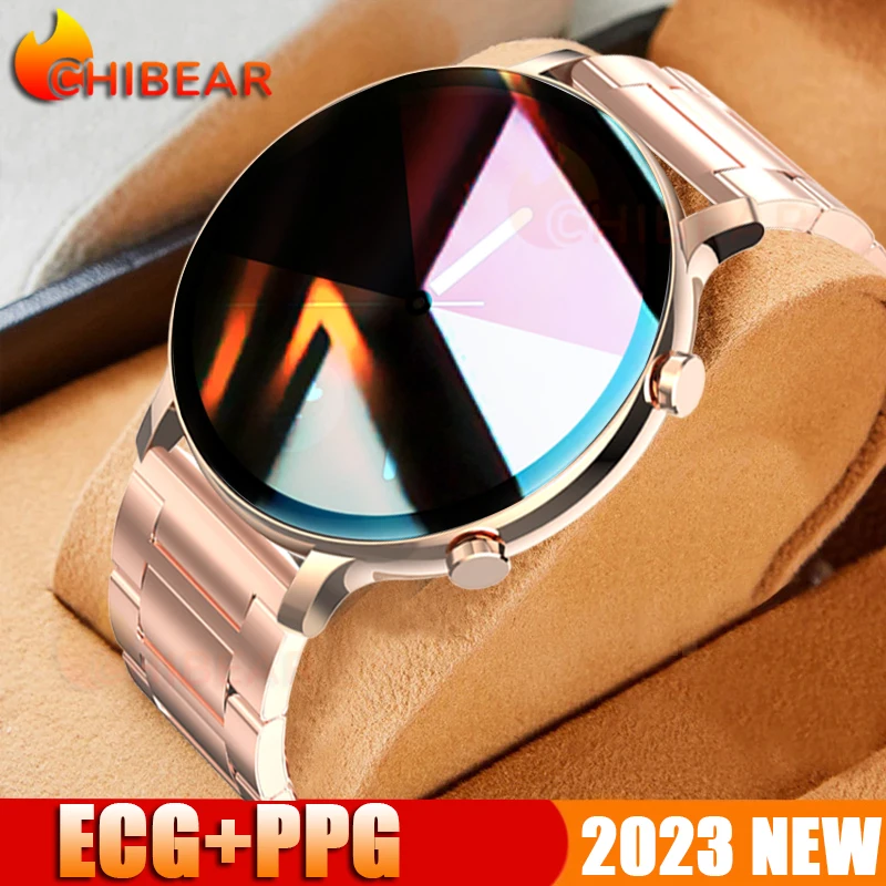 

2023New ECG+PPG Smart Watch Men 24-hour health testing Watche Custom Dial Bluetooth Call Ladies SmartWatch Man For Xiaomi Huawei