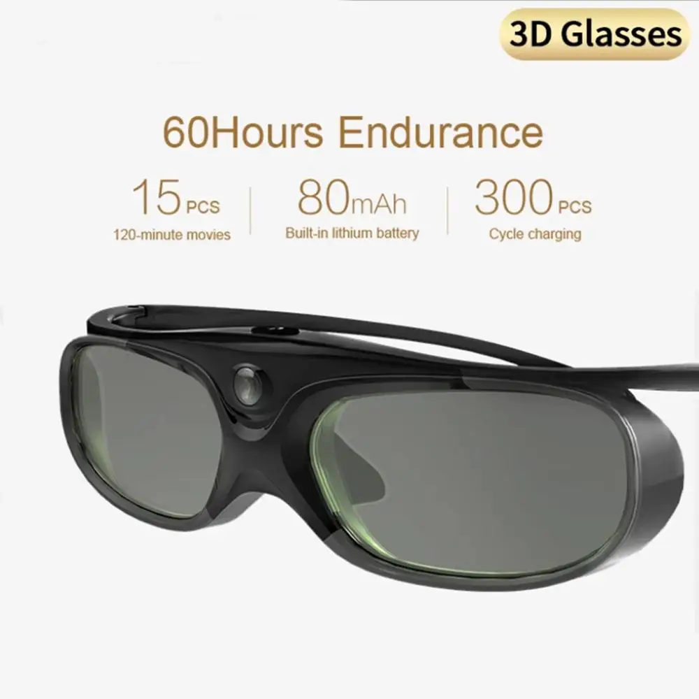 

Затвор 3D стекло es Dlp-link LCD перезаряжаемое Виртуальная реальность ЖК-стекло совместимое с XGIMI H2 Horizon Halo Aura