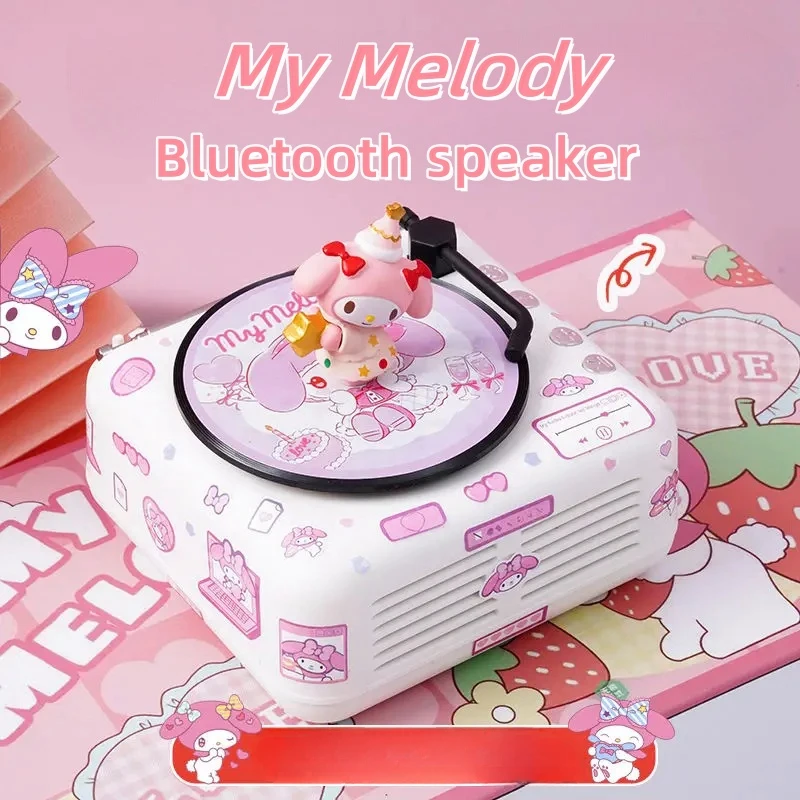 Sanrio Hello Kitty My Melody Cinnamoroll Kuromi Bluetooth Колонка Kawaii аниме персонаж аксессуар