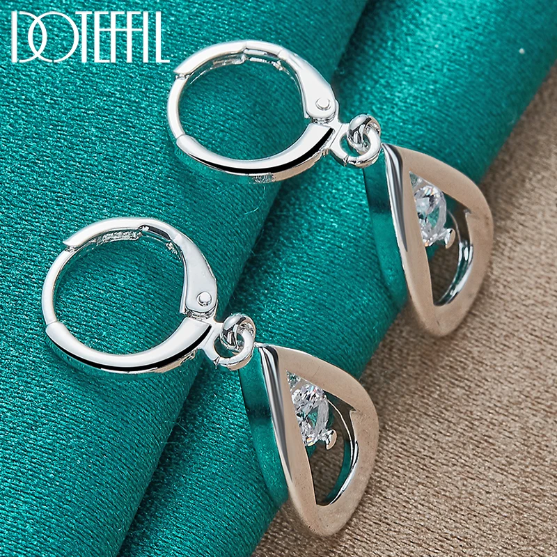 DOTEFFIL 925 Sterling Silver AAA Zircon Water Drop/Rain Drop Earrings Charm Women Jewelry Fashion Wedding Engagement Party Gift
DOTEFFIL 925 Sterling Silver AAA Zircon Water Drop/Rain Drop Earrings Charm Women Jewelry Fashion Wedding Engagement Party Gift