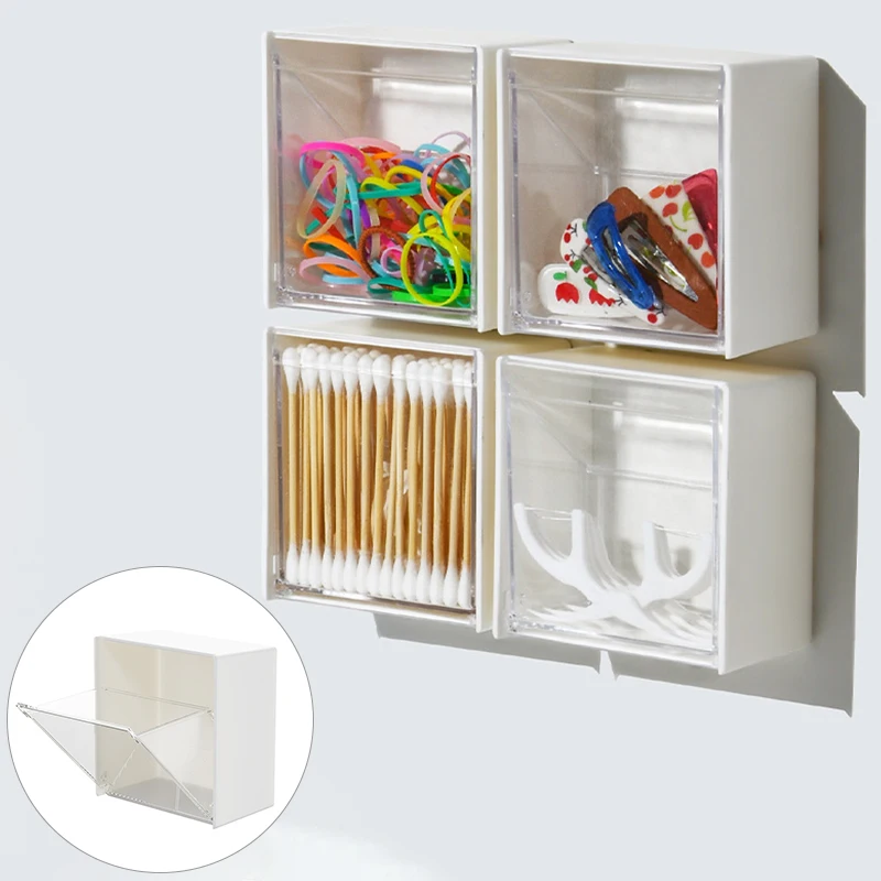 1PC Bathroom Organizer Wall-mounted Cotton pad Holder Makeup Organizer box Plastic Storage Container For Cotton Swabs Jewelry
1PC Bathroom Organizer Wall-mounted Cotton pad Holder Makeup Organizer box Plastic Storage Container For Cotton Swabs Jewelry