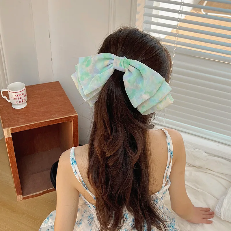 New Fashion Barrette Hair Clip Multi-layer Ribbon Bow Hairpins Hair Pins for Women Korean Headpiece Women Girls Hair Accessories
New Fashion Barrette Hair Clip Multi-layer Ribbon Bow Hairpins Hair Pins for Women Korean Headpiece Women Girls Hair Accessories