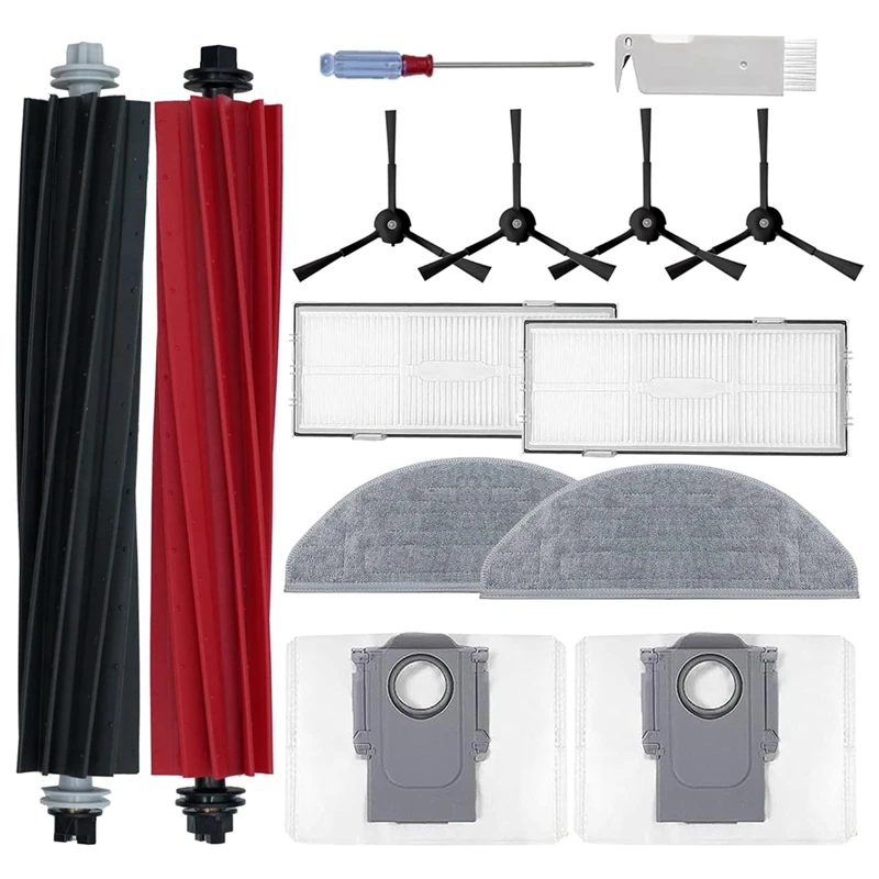 Replacement Parts Kit For Roborock S8 Pro Ultra Robot Vacuum Cleaner Main Side Brush Mop Cloth Hepa Filter Dust Bags
Replacement Parts Kit For Roborock S8 Pro Ultra Robot Vacuum Cleaner Main Side Brush Mop Cloth Hepa Filter Dust Bags