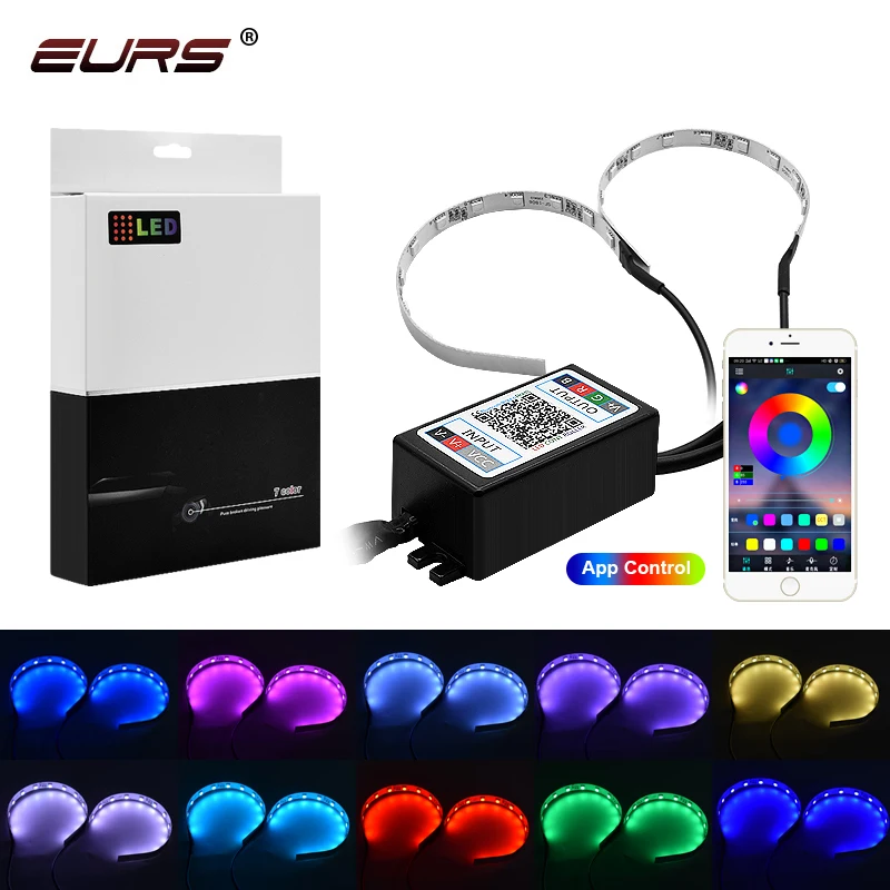 APP Control Auto Car Bluetooth Devil Eyes RGB 5050 15Smd 3W LED Strip Angel Eyes Lights For Car Headlights Automobile Halo Kit
APP Control Auto Car Bluetooth Devil Eyes RGB 5050 15Smd 3W LED Strip Angel Eyes Lights For Car Headlights Automobile Halo Kit