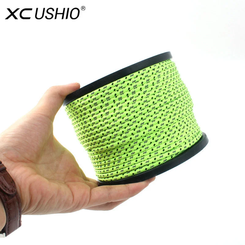 20/50M Reflective Tent Rope Guylines Nylon Tent Line Cuy Line Cord Rescue Umbrella Paracord Rope Camping Hiking Tent Accessories
20/50M Reflective Tent Rope Guylines Nylon Tent Line Cuy Line Cord Rescue Umbrella Paracord Rope Camping Hiking Tent Accessories