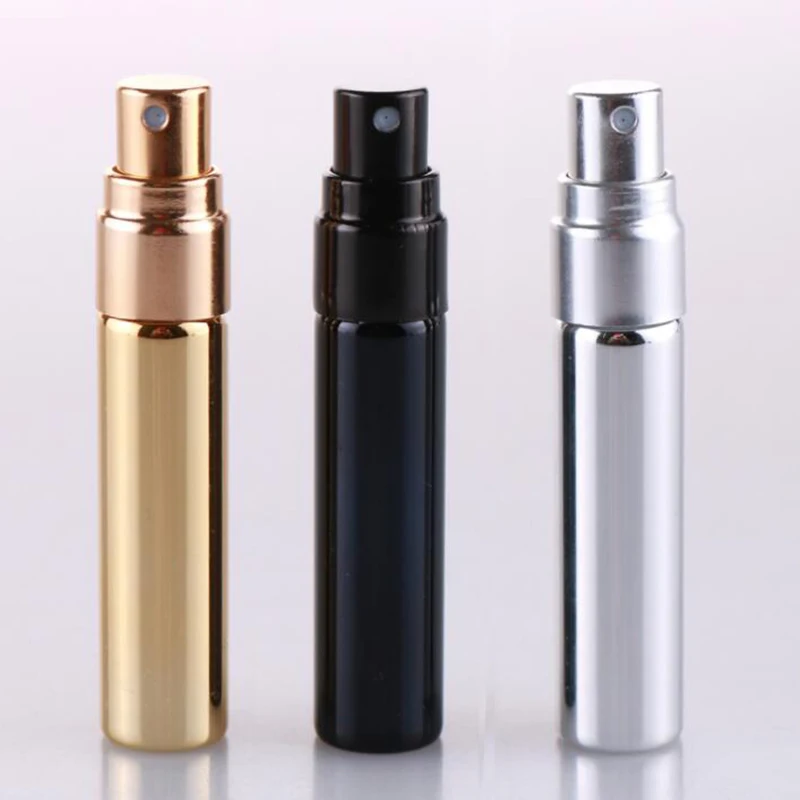 

500pcs/lot 5ml Refillable Mini Perfume Spray Bottle Aluminum Perfume Atomizer Travel Cosmetic Containers Free Shipping