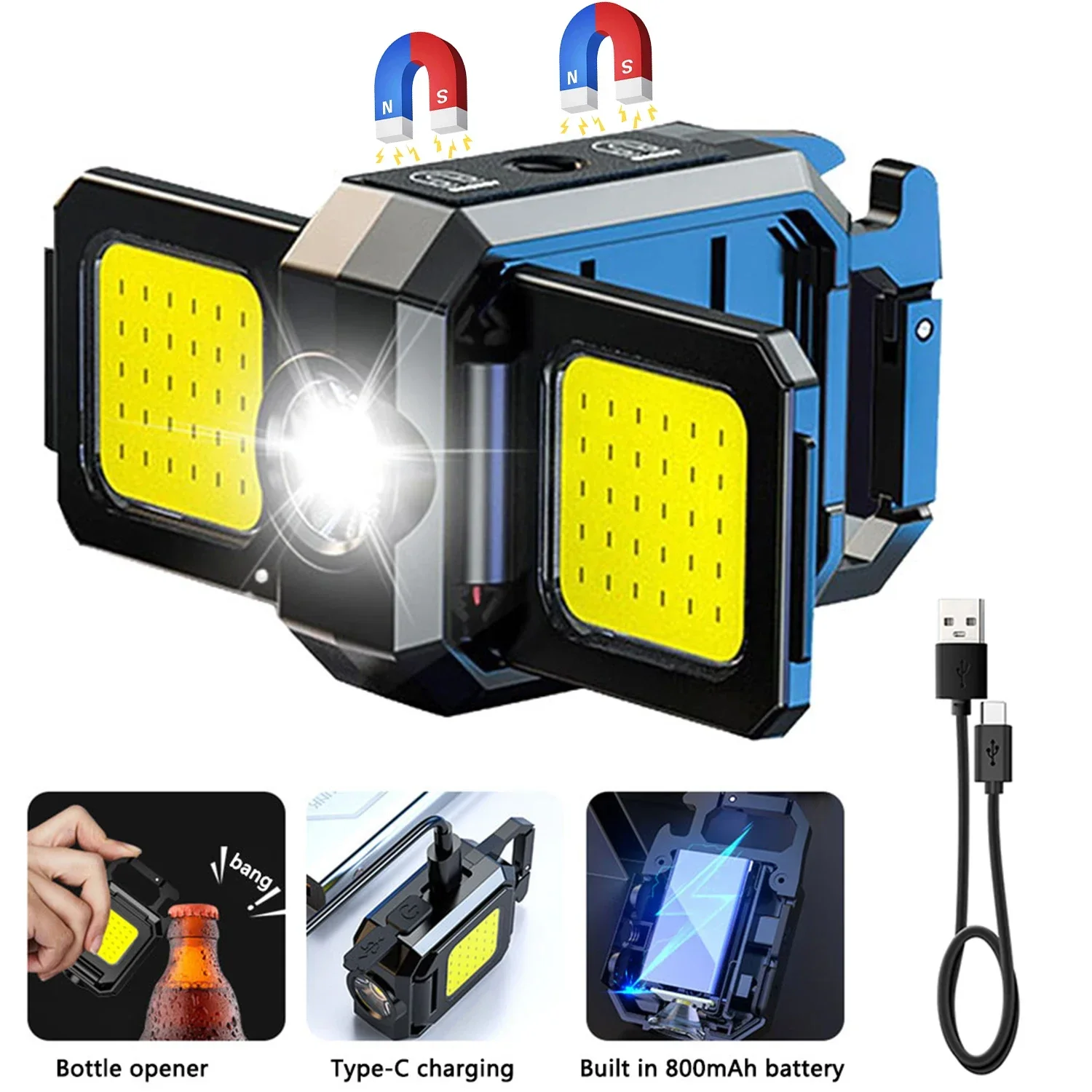Мини-фонарик-брелок COB, 5W, алюминиевый сплав, USB
Мини-фонарик-брелок COB, 5W, алюминиевый сплав, USB