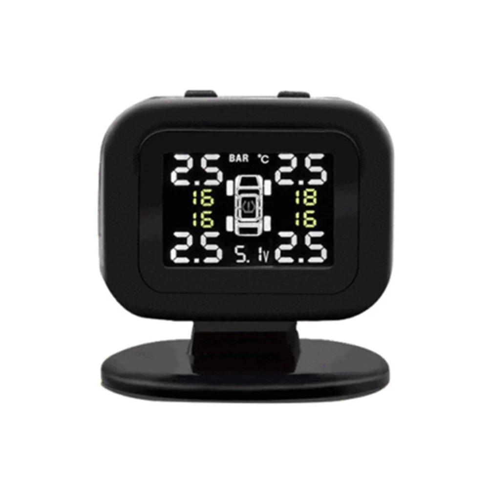 TPMS Smart Car Tire Pressure Alarm Monitoring System 4 Sensors LCD Display USB Intelligent Tyre Pressure Temperature Warning
TPMS Smart Car Tire Pressure Alarm Monitoring System 4 Sensors LCD Display USB Intelligent Tyre Pressure Temperature Warning