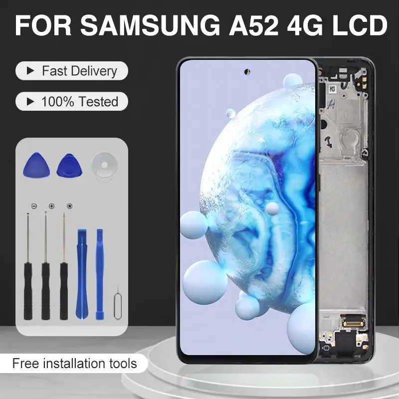 Catteny 6.5 Inch For Samsung Galaxy A52 4G LCD Touch Screen Digitizer A52 Display A525F A525F/DS A525M Assembly Free Shipping
Catteny 6.5 Inch For Samsung Galaxy A52 4G LCD Touch Screen Digitizer A52 Display A525F A525F/DS A525M Assembly Free Shipping