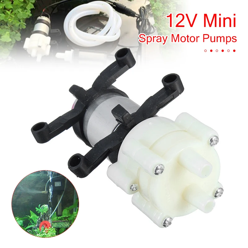 Всасывающий мембранный Водяной мини-насос с мотором распыления 12 В микронасосы