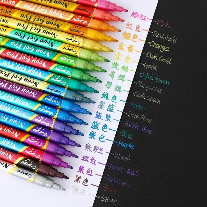 18/12 Colors Glitter Sketch Drawing Color Pen Markers Gel Pens Set Refill Rollerball Pastel Neon Marker Office School Stationery
18/12 Colors Glitter Sketch Drawing Color Pen Markers Gel Pens Set Refill Rollerball Pastel Neon Marker Office School Stationery