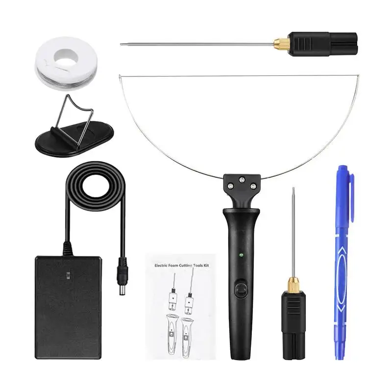 Hot Wire Foam Cutter Kit Electric Styrofoam Cutter Foam Cutting Pen Heated Wire Cutter Pen Foam Cutting Tool For PE Foam Board
Hot Wire Foam Cutter Kit Electric Styrofoam Cutter Foam Cutting Pen Heated Wire Cutter Pen Foam Cutting Tool For PE Foam Board