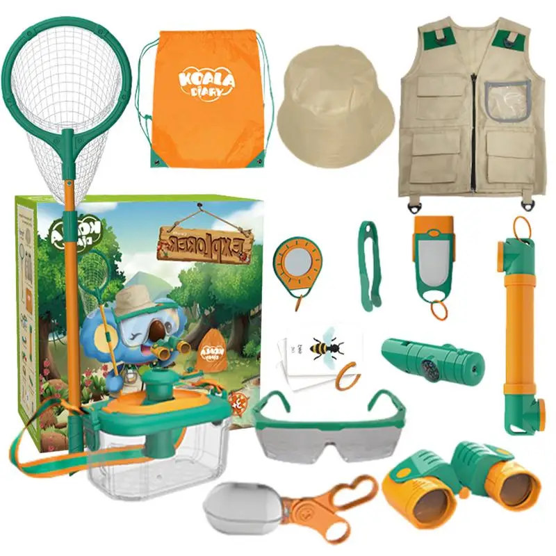 Outdoor Explorer Set Adventure Toys Insect Catcher Toys Kit With Telescope Flashlight Magnifying Compass Educational Toy
Outdoor Explorer Set Adventure Toys Insect Catcher Toys Kit With Telescope Flashlight Magnifying Compass Educational Toy