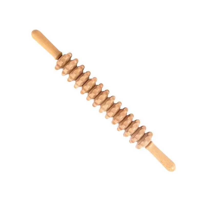 Wood Massager Handheld Roller Fourteen-Wheel Handheld Straight Body Massage Sticks With Point Supplies For Belly Relief Muscle
Wood Massager Handheld Roller Fourteen-Wheel Handheld Straight Body Massage Sticks With Point Supplies For Belly Relief Muscle