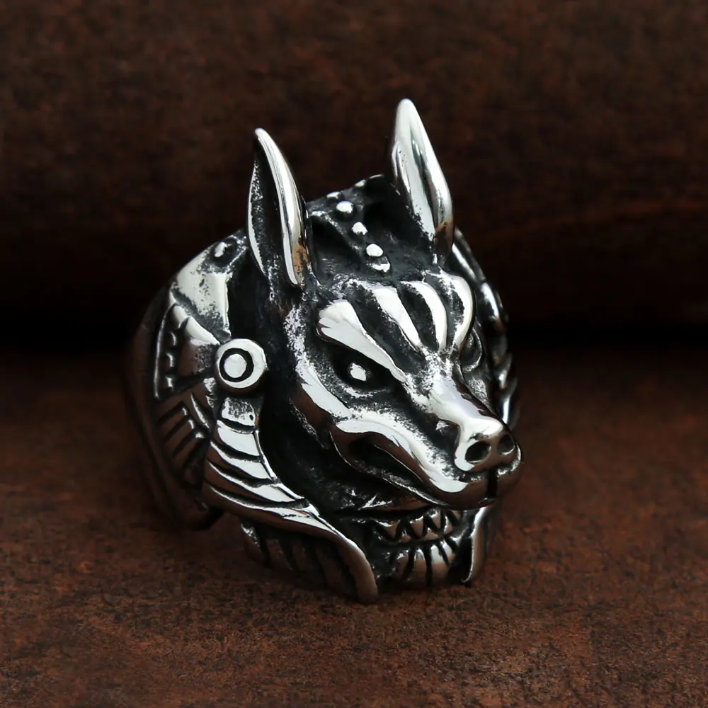 Classic Vintage God Of Death Anubis Ring For Men Punk Stainless Steel Ancient Egypt Grim Reaper Ring Biker Amulet Jewelry Gift
Classic Vintage God Of Death Anubis Ring For Men Punk Stainless Steel Ancient Egypt Grim Reaper Ring Biker Amulet Jewelry Gift