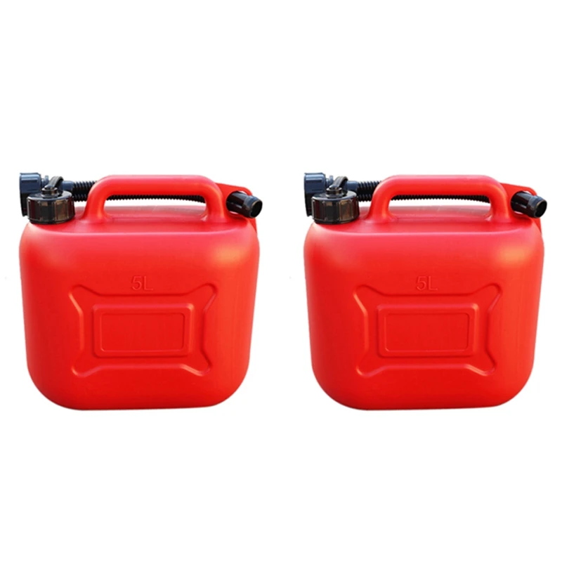 2X 5L Car Fuel Tank Can Spare Plastic Petrol Gas Container Anti-Static Fuel Carrier With Pipe For Car Travel
2X 5L Car Fuel Tank Can Spare Plastic Petrol Gas Container Anti-Static Fuel Carrier With Pipe For Car Travel