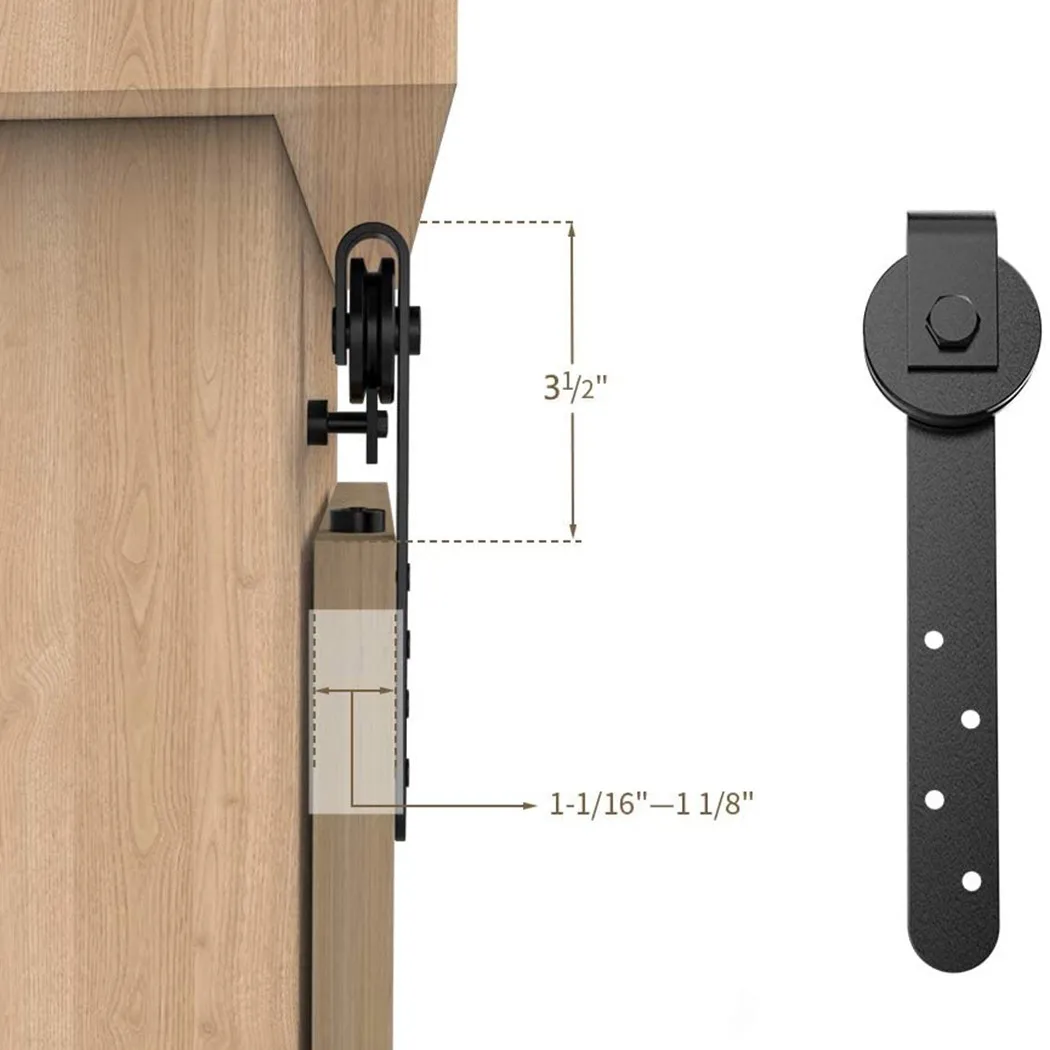 Sliding Barn Door Hardware Kits For Cabinet Doors Rail Set Smooth Sile Closet Cabinet Sliding Door Fittings Door System
Sliding Barn Door Hardware Kits For Cabinet Doors Rail Set Smooth Sile Closet Cabinet Sliding Door Fittings Door System