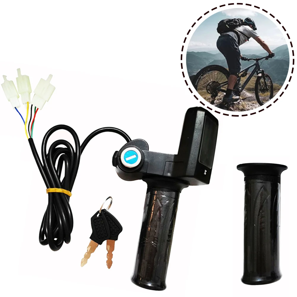 72V LED E-Bike Electric Scooter Throttle Grip Handlebar Digital Meter+Key With Electric Lock Electric Bicycle DIY Accessories
72V LED E-Bike Electric Scooter Throttle Grip Handlebar Digital Meter+Key With Electric Lock Electric Bicycle DIY Accessories