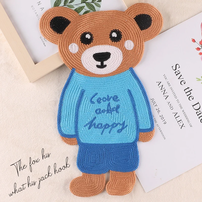 High-end Woven Water-soluble Embroidery Cartoon Bear Large Patch DIY Decorative Accessories Sew On Denim Jacket Fashion Stickers
High-end Woven Water-soluble Embroidery Cartoon Bear Large Patch DIY Decorative Accessories Sew On Denim Jacket Fashion Stickers