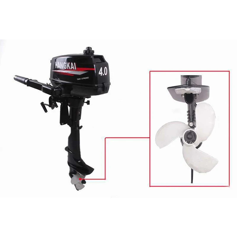 Boat Engine Motor 2-Stroke 4HP Outboard, Water-cooled system with Aluminum Construction and Anti-corrosion
Boat Engine Motor 2-Stroke 4HP Outboard, Water-cooled system with Aluminum Construction and Anti-corrosion