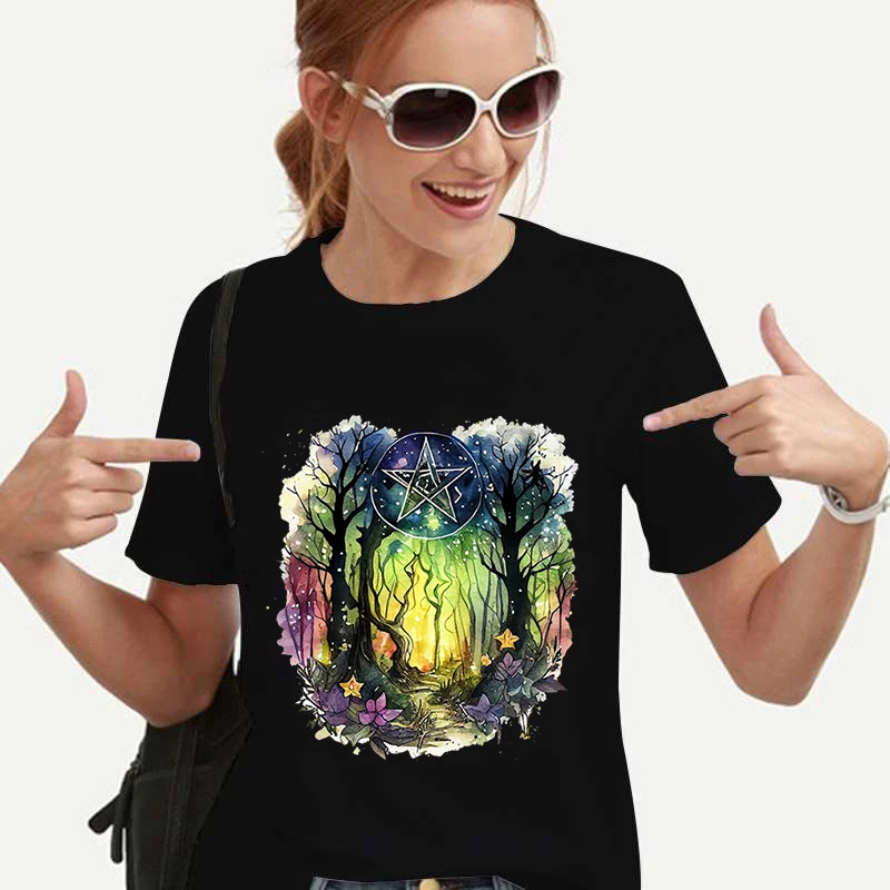 Watercolor Natural T Shirt Casual Harajuku Female Clothes Summer Cottagecore Tee Mysterious Forest Y2k Top Vintage Korean Tshirt
Watercolor Natural T Shirt Casual Harajuku Female Clothes Summer Cottagecore Tee Mysterious Forest Y2k Top Vintage Korean Tshirt