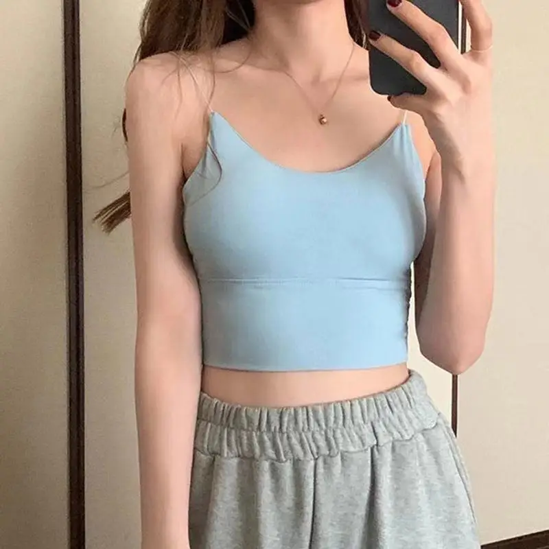 Women Ice Silk Crop Top Seamless Tube Top Bra Underwear Korean Fashion Solid Padded Bralette Summer Bra
Women Ice Silk Crop Top Seamless Tube Top Bra Underwear Korean Fashion Solid Padded Bralette Summer Bra