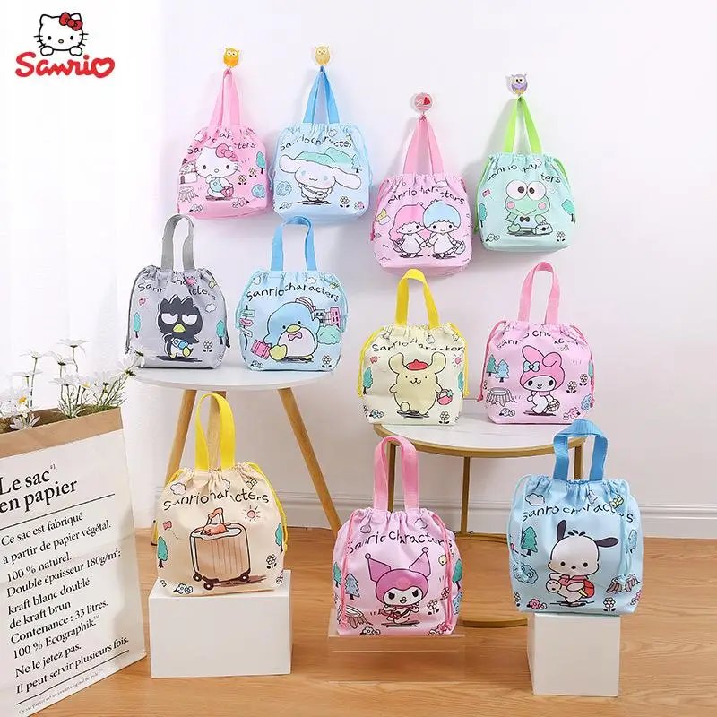 New Cartoon Sanrios Accessories Cinnamoroll Kuromi My Melody Kawaii Cute Tie Mouth Handbag Bento Bag Small Item Storage Bag Gift
New Cartoon Sanrios Accessories Cinnamoroll Kuromi My Melody Kawaii Cute Tie Mouth Handbag Bento Bag Small Item Storage Bag Gift