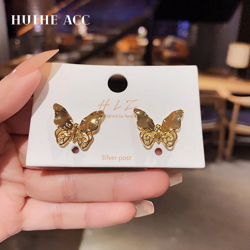 Silver Needle Personalized Fashion Butterfly Earrings South Korea Dongdaemun Design Sense Sweet Cool Net Red
Silver Needle Personalized Fashion Butterfly Earrings South Korea Dongdaemun Design Sense Sweet Cool Net Red
