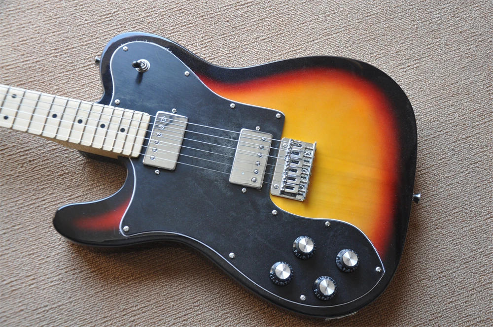 Chinese guitar factory custom new Sunburst blue Tele left hand Electric Guitars Maple Fingerboard real photos in stock 330
Chinese guitar factory custom new Sunburst blue Tele left hand Electric Guitars Maple Fingerboard real photos in stock 330
