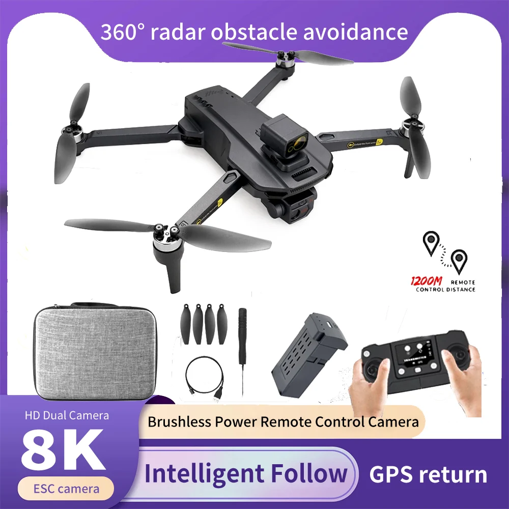 New UAV X23 PRO RC Drone 5G WiFi FPV 6K HD Camera 360 Laser Obstacle Avoidance Brushless Motor GPS RC Quadcopter Drone Boy Gift
New UAV X23 PRO RC Drone 5G WiFi FPV 6K HD Camera 360 Laser Obstacle Avoidance Brushless Motor GPS RC Quadcopter Drone Boy Gift