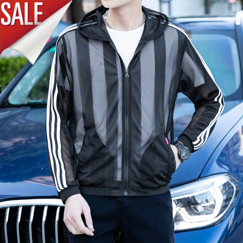 Free Ship Windbreaker Jacket Men Summer Striped Sunscreen Mens Jacket Coat Male Female Driving Biking Dress Women Black White
Free Ship Windbreaker Jacket Men Summer Striped Sunscreen Mens Jacket Coat Male Female Driving Biking Dress Women Black White