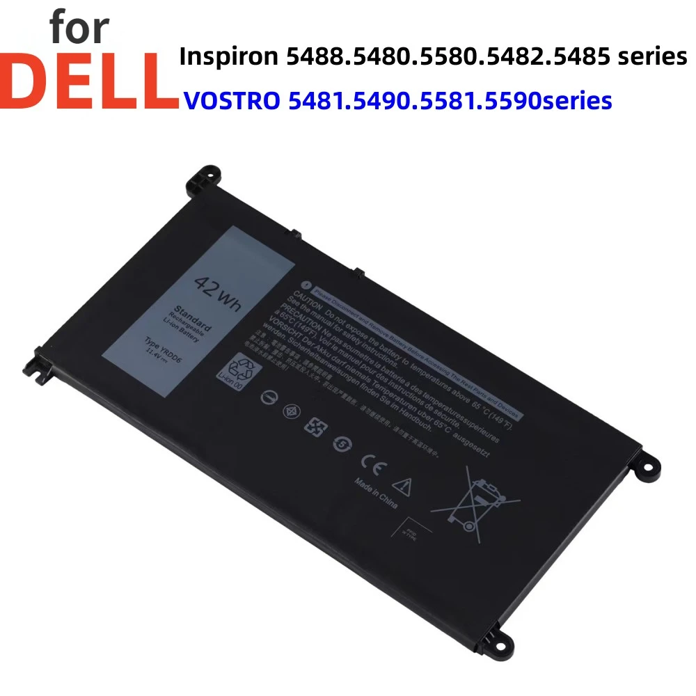 3680mah11.4V for Inspiron5488 5480 5580 5482 5585 5590 5593 battery With intelligent protection chip not harm the computer
3680mah11.4V for Inspiron5488 5480 5580 5482 5585 5590 5593 battery With intelligent protection chip not harm the computer