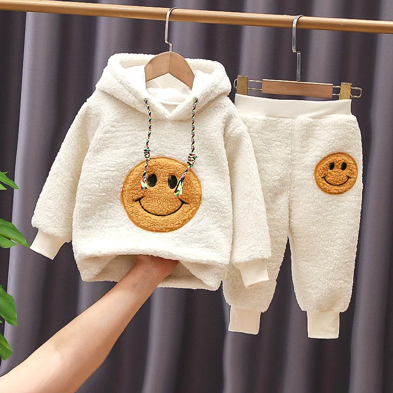 Girls Clothes Sets Winter 1 2 3 4 5 Years Children Thick Velvet Sweatshirts Pants 2pcs Tracksuits For Baby Boys Sports Warm Suit
Girls Clothes Sets Winter 1 2 3 4 5 Years Children Thick Velvet Sweatshirts Pants 2pcs Tracksuits For Baby Boys Sports Warm Suit